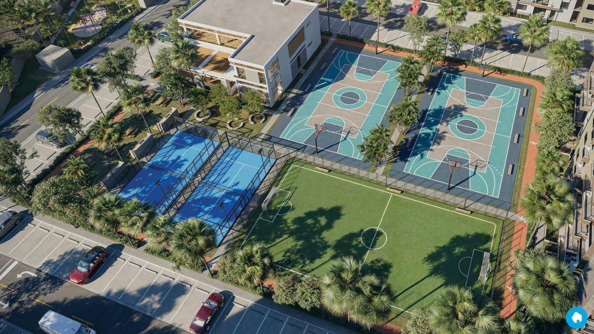 Canchas deportivas: básquetbol, fútbol y pádel